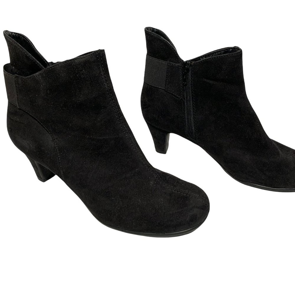 Aerosoles Black Suede Women's Ankle Boot Size 9.5